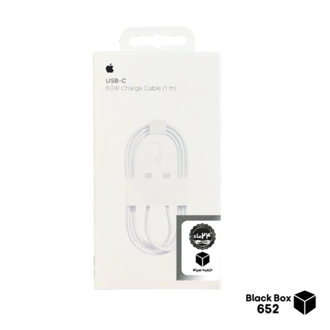 کابل شارژ USB-C اپل مدل 60W-C جعبه