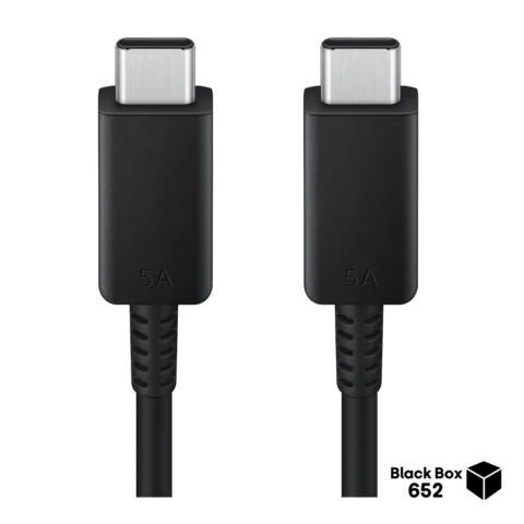 کابل تبدیل USB-C به USB-C سامسونگ مدل 1 متری - 5 آمپر رنگ مشکی