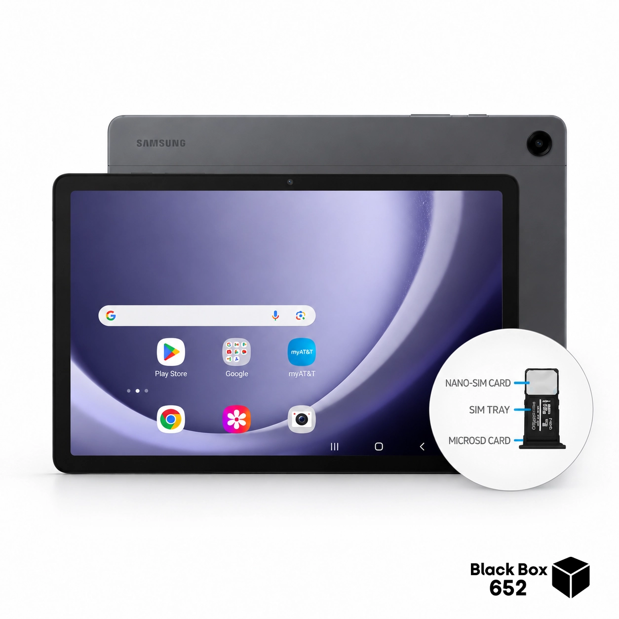 شیار سیمکارت و کارت حافظه microSD تبلت Galaxy Tab A9 Plus 5G