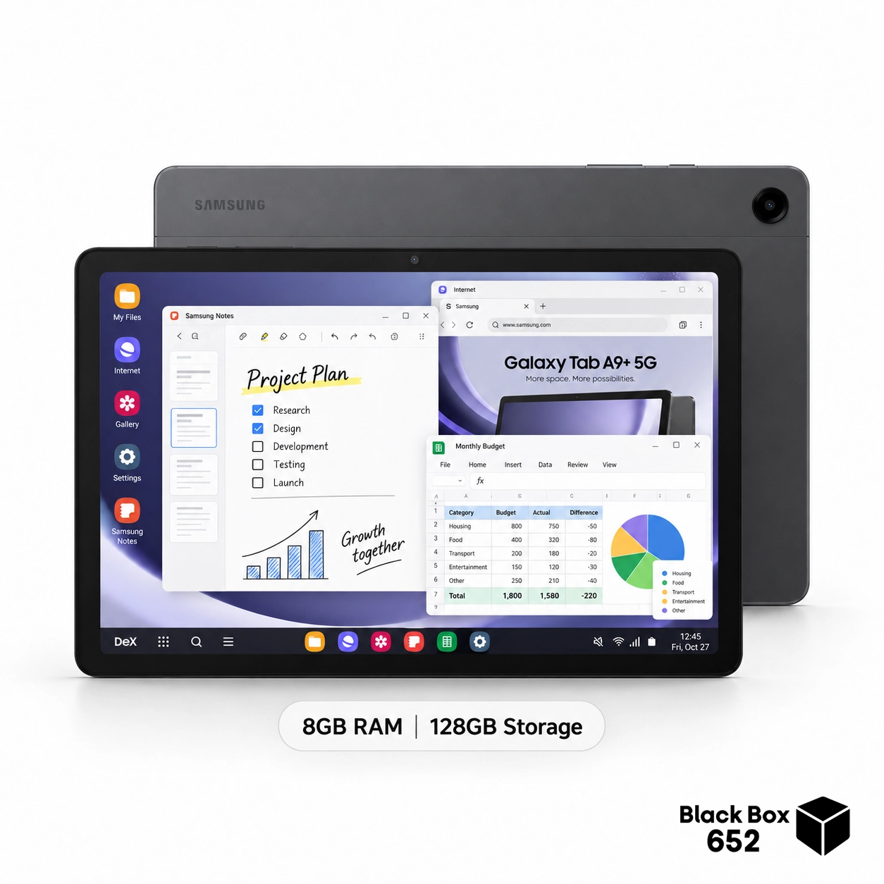 تبلت سامسونگ Galaxy Tab A9 Plus 5G رم ۸ و حافظه ۱۲۸ گیگابایت - تصویر 10
